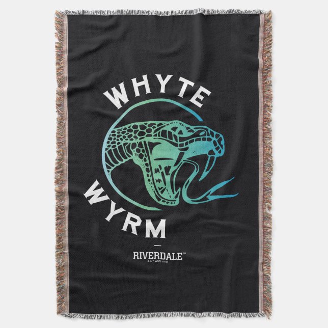 Whyte Wyrm Logo Throw Blanket (Front Vertical)