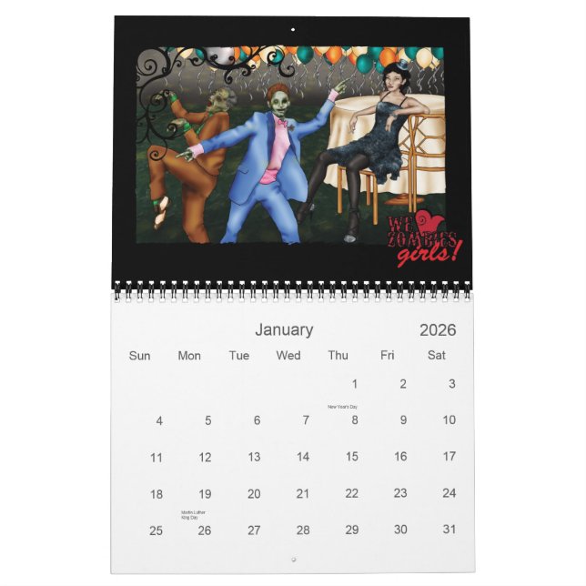 WHZ Girls Calendar (Jan 2026)