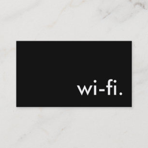 wi-fi. business card