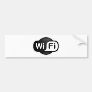 Wi-Fi Hot Spot Bumper Sticker