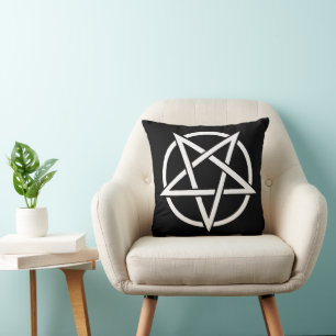 Wic blk 16x16 Throw Pillow