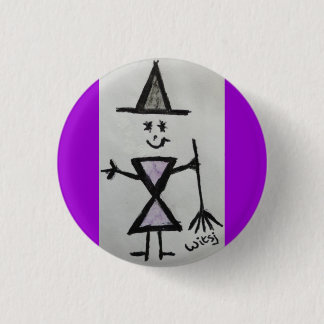wicca child 1 inch round button