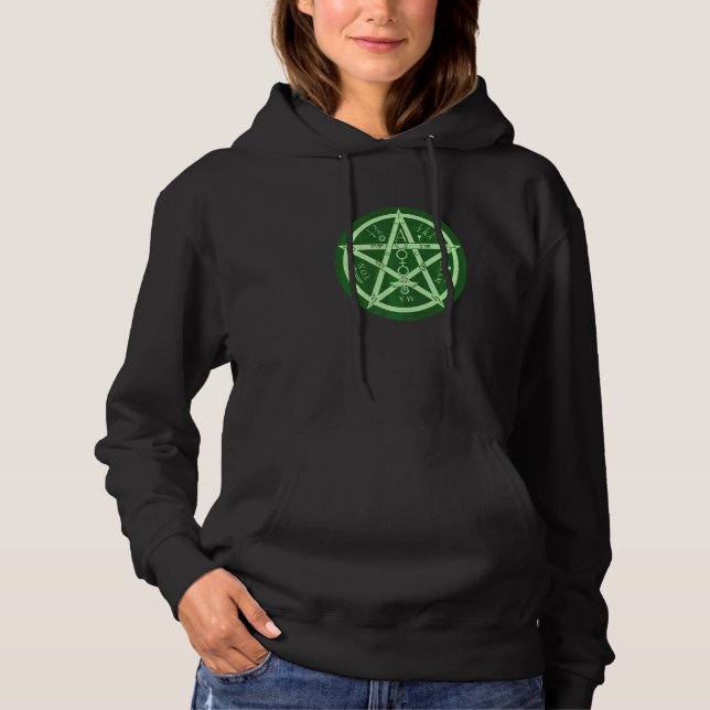 Wicca Irish Celtic Pentagram Knot Hoodie (Front)