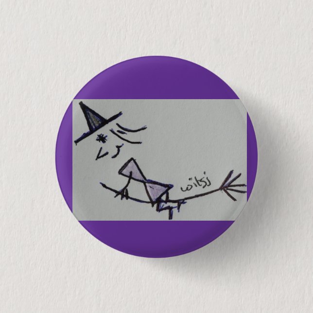 wicca kids 1 inch round button (Front)