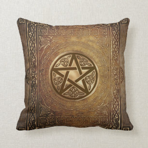Wicca Rustica: Book of Shadows Throw Pillow
