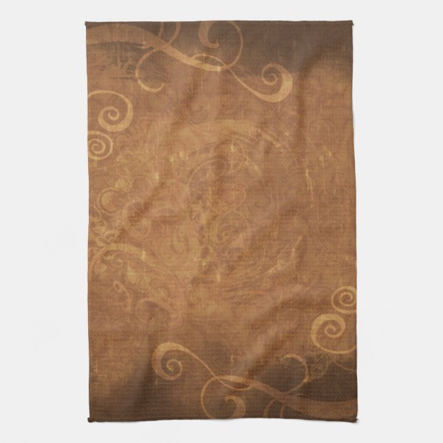 Wicca Rustica: Celtic Autumn Kitchen Towel (Vertical)