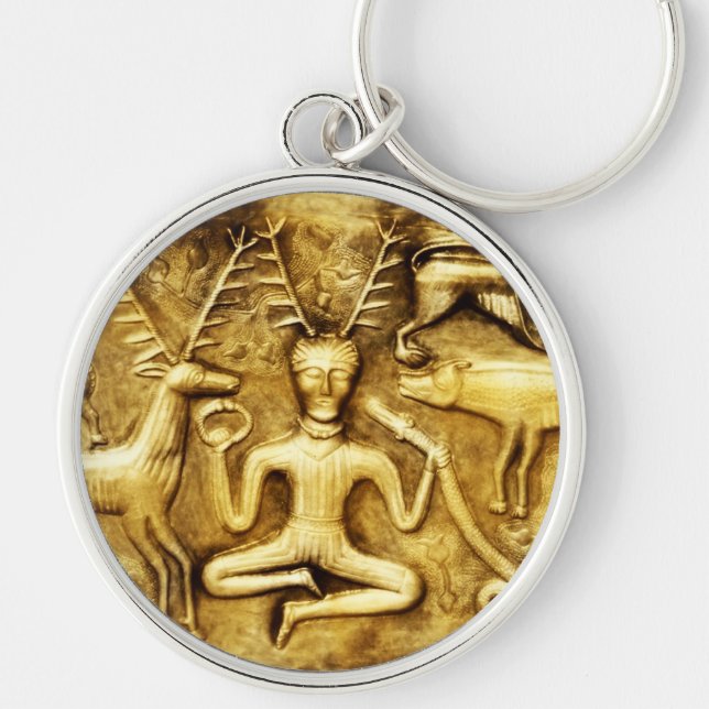 Wicca Rustica: Gundestrup Cauldron Cernunnos Keychain (Front)