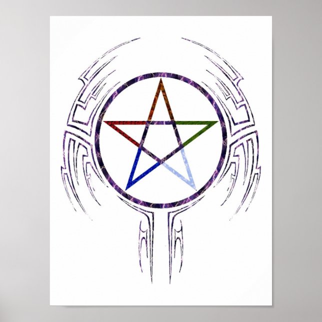 Wicca Tribal Poster (Front)