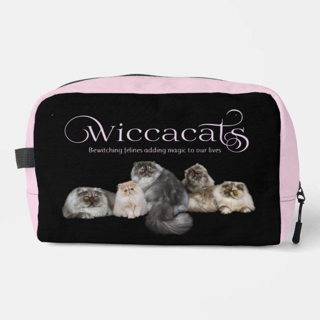 WiccaCats large zip bag (Front)