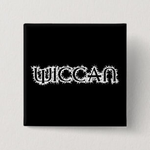 Wiccan 2 Inch Square Button