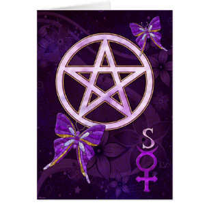 Wiccan Amethyst Jewelled Butterfly Art