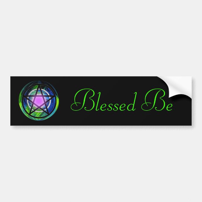 Wiccan, Blessed Be Bumper Sticker (Front)