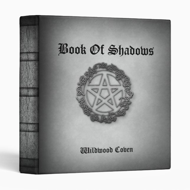 Wiccan Book of Shadows Coven Binder (Front/Spine)