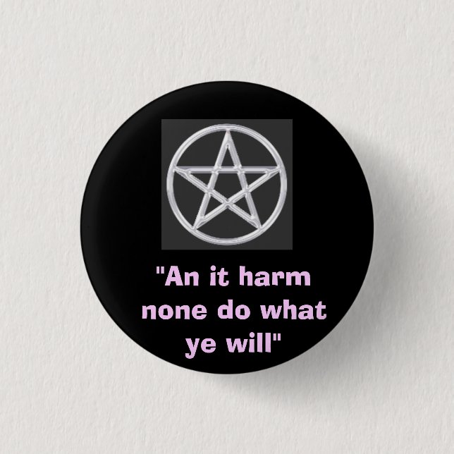 Wiccan button (Front)