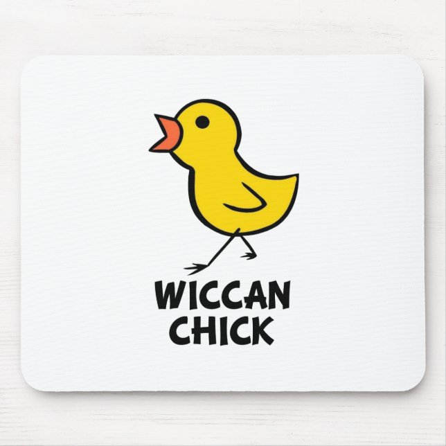 Wiccan Chick Mousepad (Front)