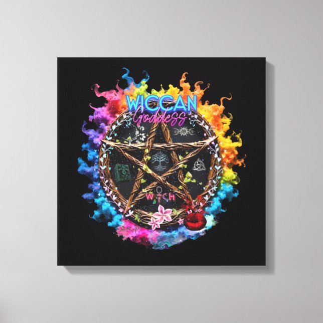 Wiccan Goddess Canvas Print (Front)