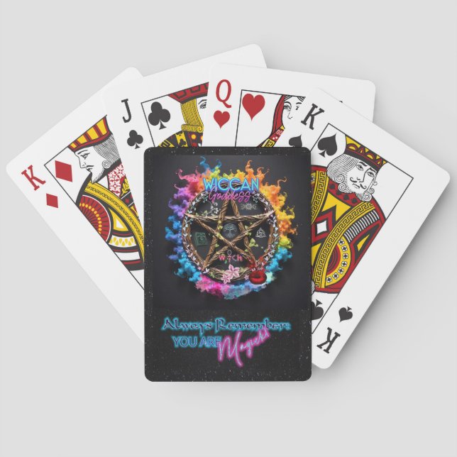 Wiccan Goddess Playing Card Deck (Back)