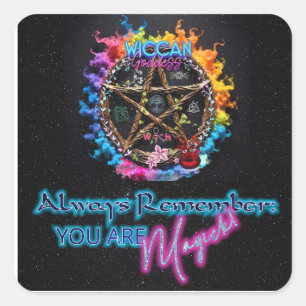 Wiccan Goddess Sticker set