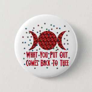 Wiccan Karma 2 Inch Round Button