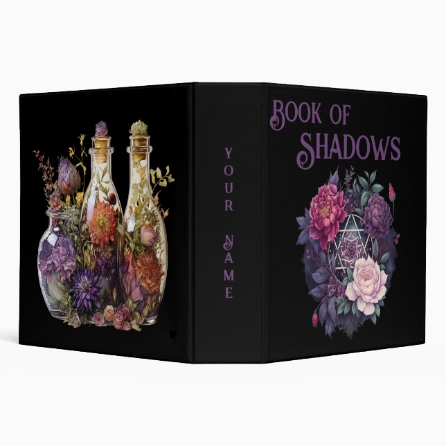 Wiccan Lavender Pentacle Book of Shadows Binder (Background)