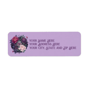 Wiccan Lavender Pyrenees Pentacle Étiquette de adr