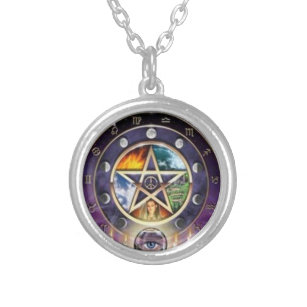 Yao0dianxku pentacle Locket Necklace wicca protection amulet Pentagram Locket Necklace pentagram Locket Pendant wicca Locket Necklace pagan Locket Necklace wiccan jewelry gift for man.Y119 