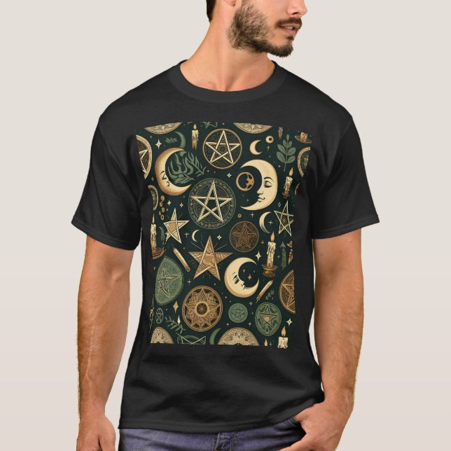 Wiccan Pattern 2 T-Shirt (Front)