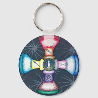 Wiccan Pawns Keychain