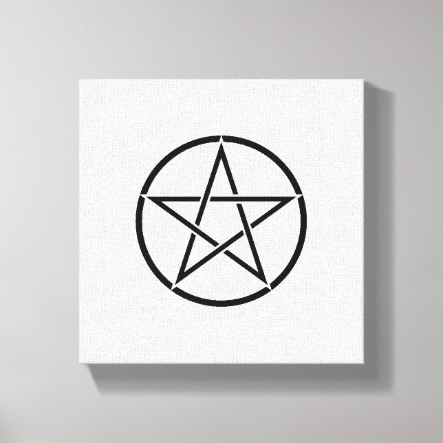 Wiccan Pentacle (Pentagram) Canvas Print (Front)
