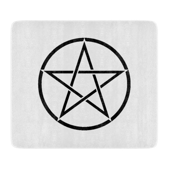 Wiccan Pentacle (Pentagram) Cutting Board (Front)