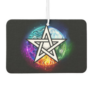 Wiccan pentagram air freshener