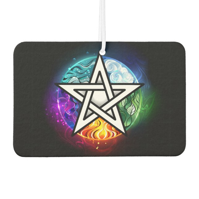 Wiccan pentagram air freshener (Front)