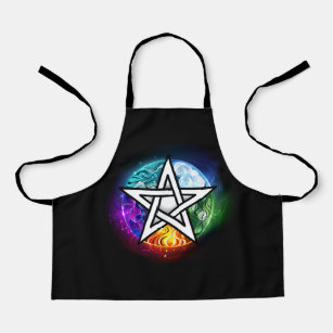 Wiccan pentagram apron