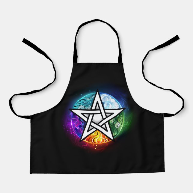 Wiccan pentagram apron (Front)