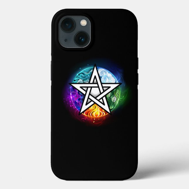 Wiccan pentagram Case-Mate iPhone case (Back)