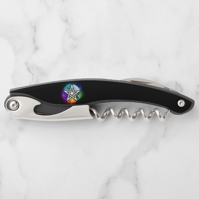 Wiccan pentagram corkscrew (Front)