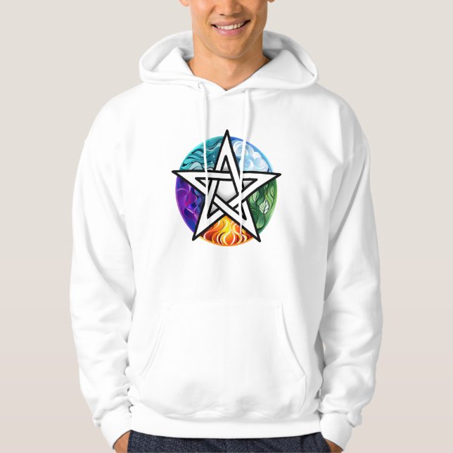 Wiccan pentagram hoodie (Front)