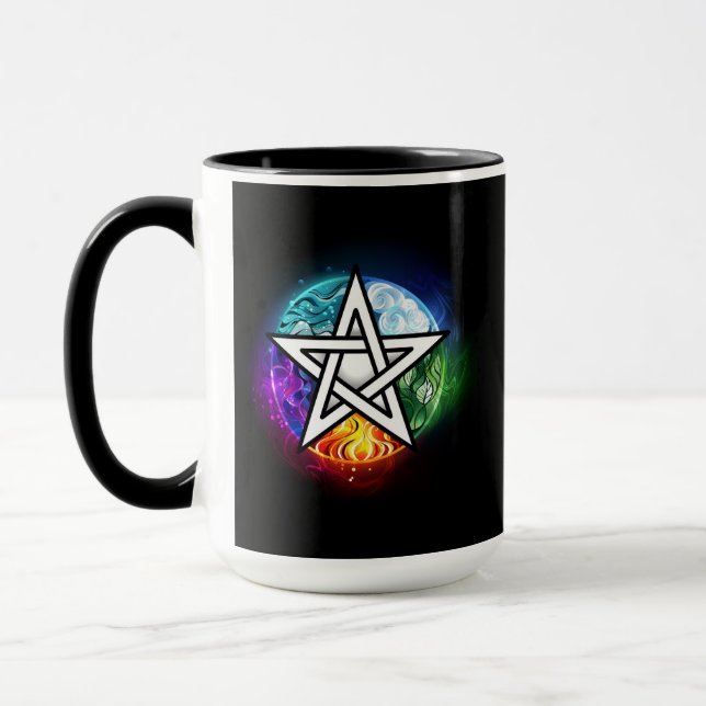 Wiccan pentagram mug (Left)