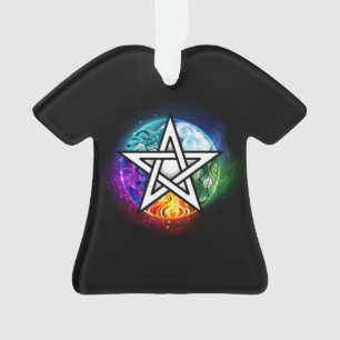Wiccan pentagram ornament