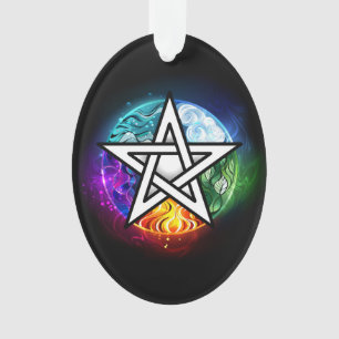 Wiccan pentagram ornament