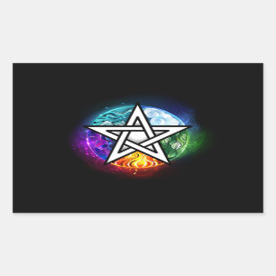 Wiccan pentagram sticker