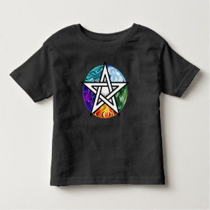 Wiccan pentagram toddler t-shirt