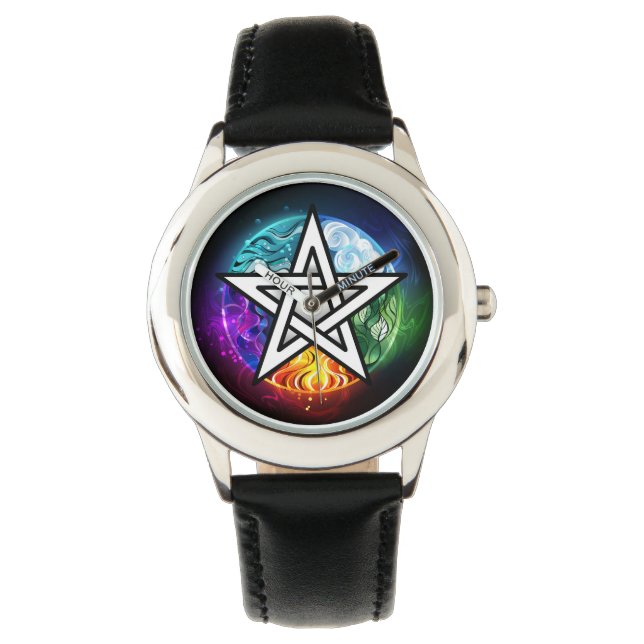 Wiccan pentagram watch (Front)