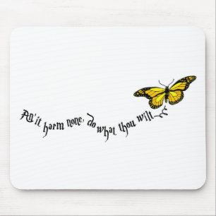 Wiccan rede mouse pad