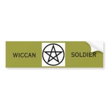 Wiccan Soldier Bumpersticker