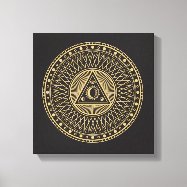 Wiccan Symbol Canvas Print (Front)