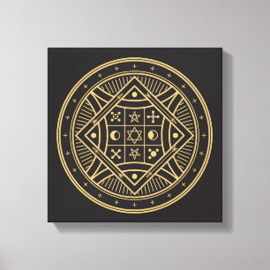 Wiccan Symbol Canvas Print