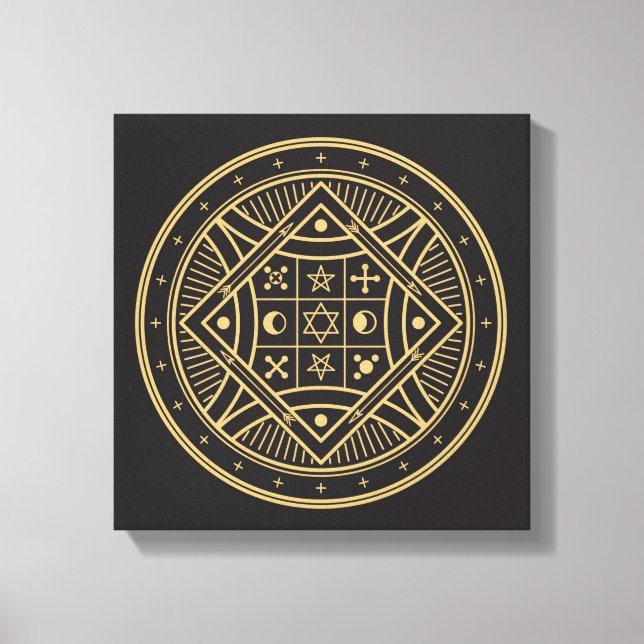 Wiccan Symbol Canvas Print (Front)