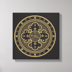 Wiccan Symbol Canvas Print