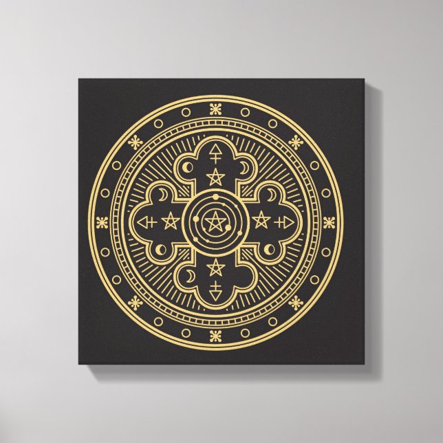 Wiccan Symbol Canvas Print (Front)
